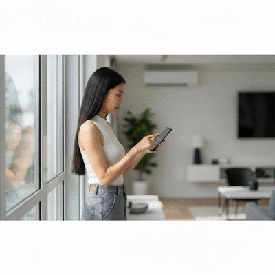 Smart home security system with smartphone control