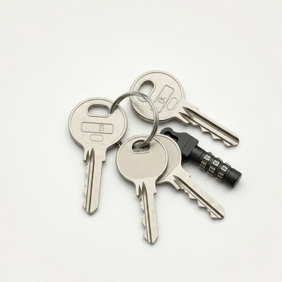 Clés avec différentes serrures, illustrant la sécurité